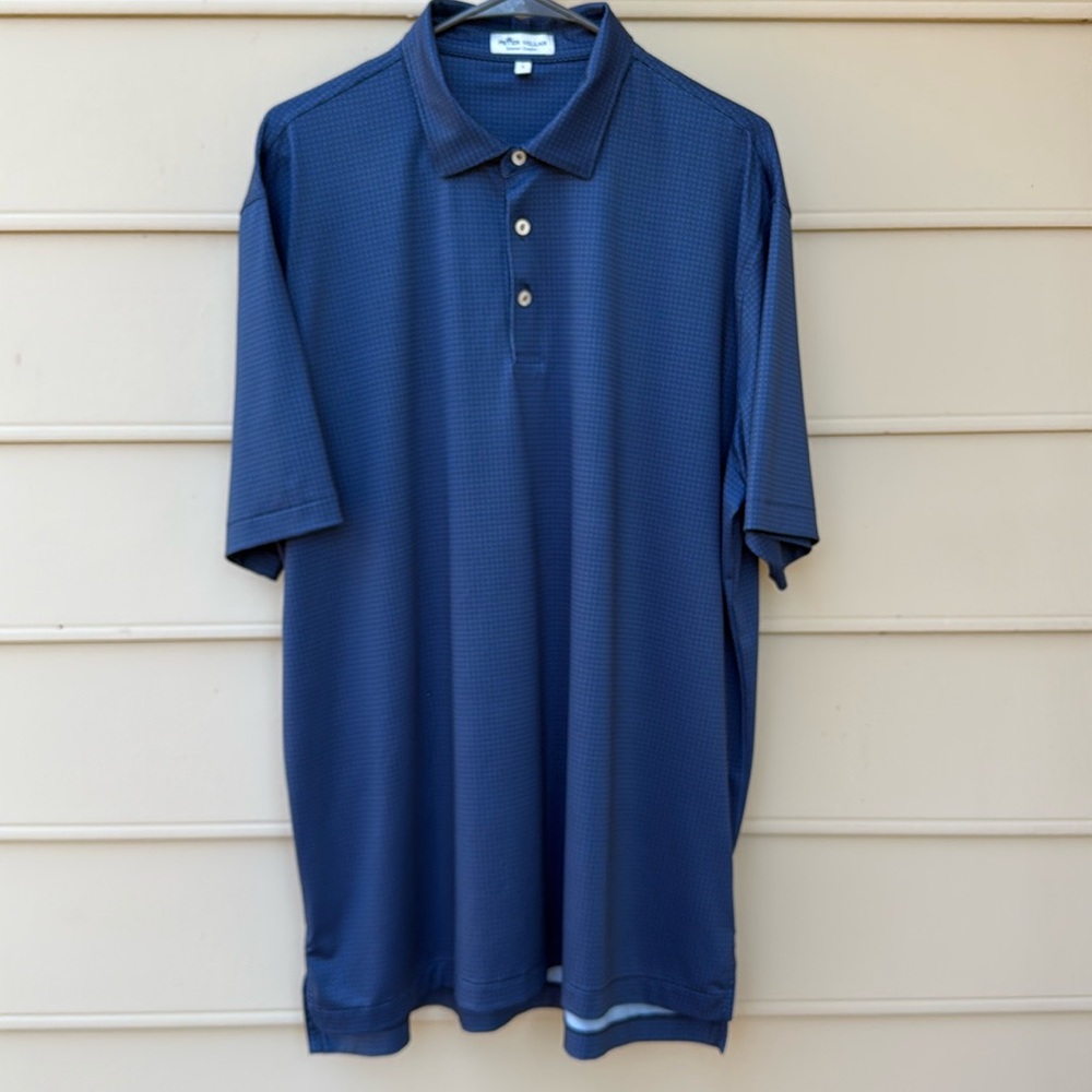 Peter Millar Blue Polo Shirt, L - Picture 1 of 11